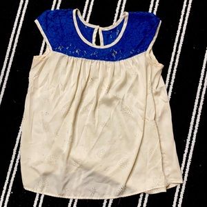 Vera Wang Princess Lace Top Medium